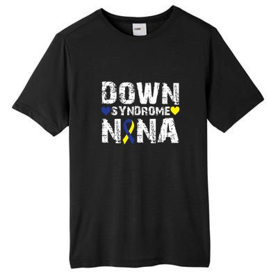 Down Syndrome Nana Family Matching For Down Syndrome Awareness Gift Tall Fusion ChromaSoft Performance T-Shirt