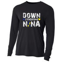 Down Syndrome Nana Family Matching For Down Syndrome Awareness Gift Cooling Performance Long Sleeve Crew