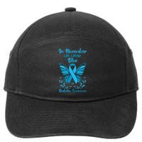 Diabetes Support November Blue Diabetes Awareness 7-Panel Snapback Hat