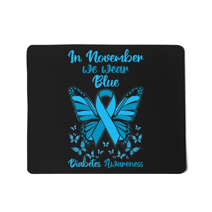 Diabetes Support November Blue Diabetes Awareness Mousepad