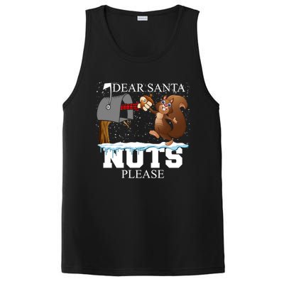 Dear Santa Nuts Please Christmas Squirrel Gift PosiCharge Competitor Tank