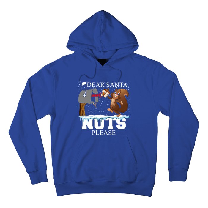 Dear Santa Nuts Please Christmas Squirrel Gift Hoodie