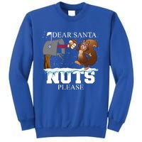 Dear Santa Nuts Please Christmas Squirrel Gift Sweatshirt