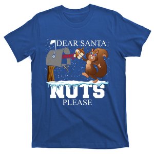 Dear Santa Nuts Please Christmas Squirrel Gift T-Shirt