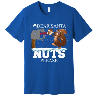 Dear Santa Nuts Please Christmas Squirrel Gift Premium T-Shirt