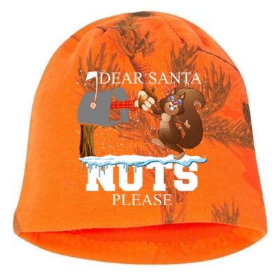 Dear Santa Nuts Please Christmas Squirrel Great Gift Kati - Camo Knit Beanie