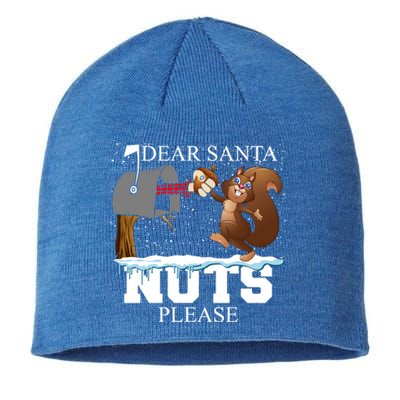 Dear Santa Nuts Please Christmas Squirrel Great Gift Sustainable Beanie