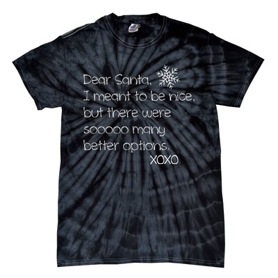 Dear Santa Naughty Christmas  Tie-Dye T-Shirt