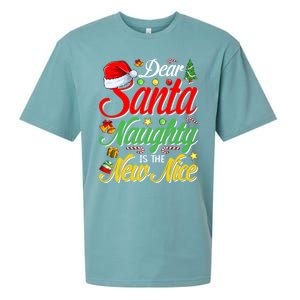 Dear Santa Naughty Is The New Nice Christmas Gift Sueded Cloud Jersey T-Shirt