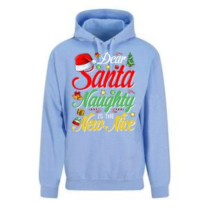 Dear Santa Naughty Is The New Nice Christmas Gift Unisex Surf Hoodie