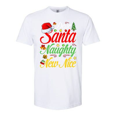 Dear Santa Naughty Is The New Nice Christmas Gift Softstyle® CVC T-Shirt