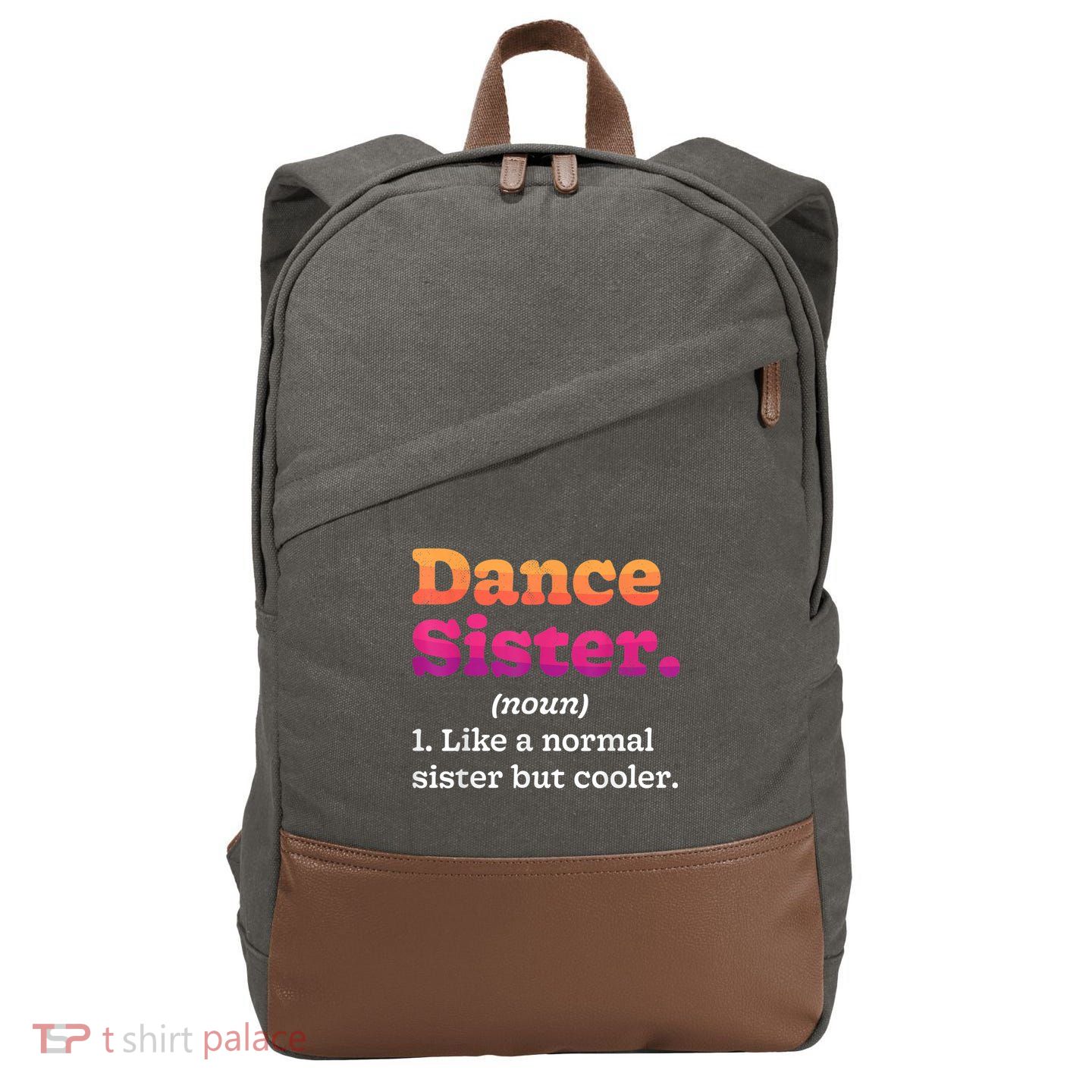 Dance Sister Noun Definition Dancing Girls Dancer Dictionary Cotton Canvas Backpack