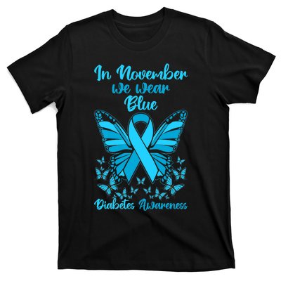 Diabetes Support November Blue Diabetes Awareness T-Shirt