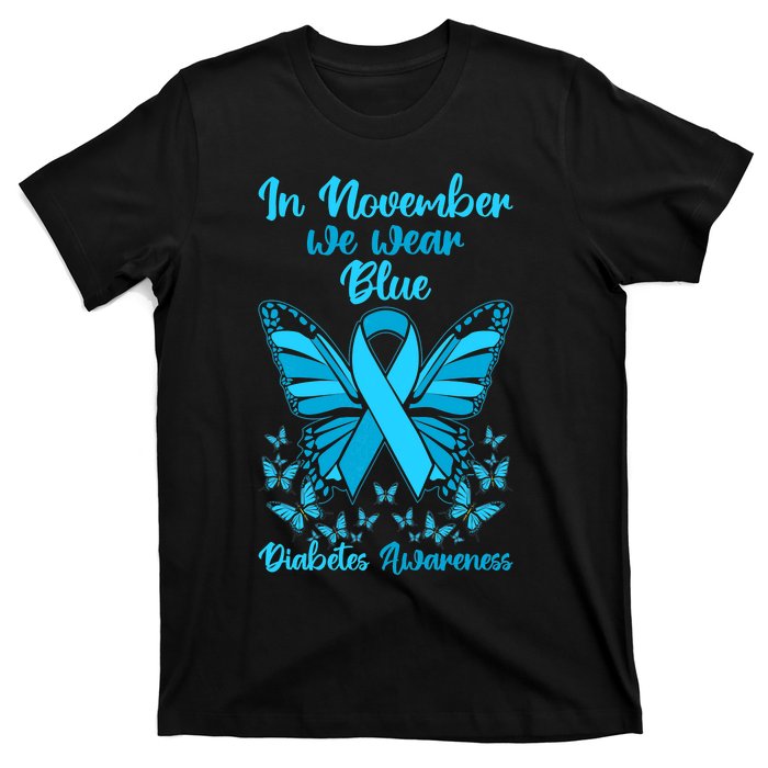 Diabetes Support November Blue Diabetes Awareness T-Shirt