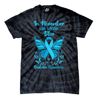 Diabetes Support November Blue Diabetes Awareness Tie-Dye T-Shirt