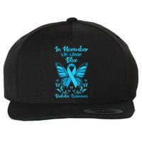 Diabetes Support November Blue Diabetes Awareness Wool Snapback Cap