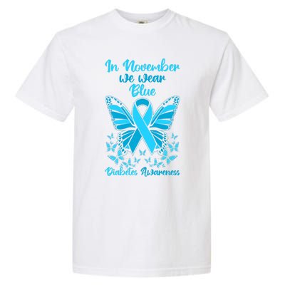 Diabetes Support November Blue Diabetes Awareness Garment-Dyed Heavyweight T-Shirt