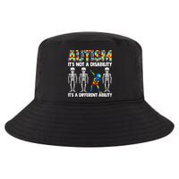 Dabbing Skeleton Not A Disability ASD Awareness Cool Comfort Performance Bucket Hat