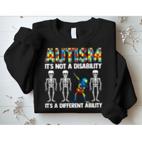 Dabbing Skeleton Not A Disability ASD Awareness Sweatshirt
