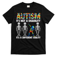 Dabbing Skeleton Not A Disability ASD Awareness T-Shirt