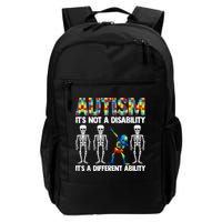 Dabbing Skeleton Not A Disability ASD Awareness Backpack