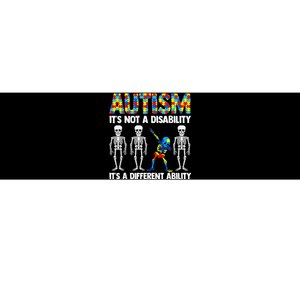 Dabbing Skeleton Not A Disability ASD Awareness Bumper Sticker