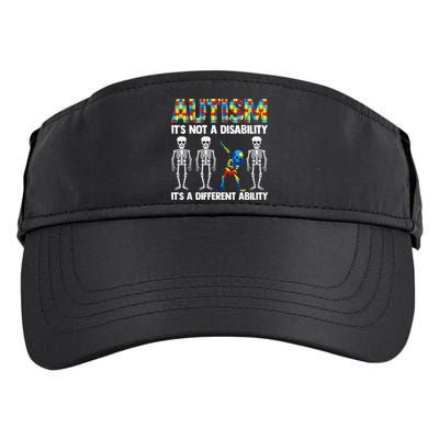 Dabbing Skeleton Not A Disability ASD Awareness Adult Drive Performance Visor