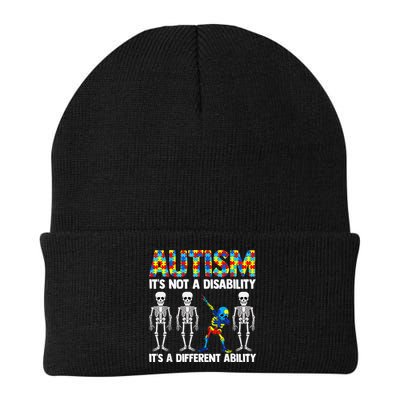 Dabbing Skeleton Not A Disability ASD Awareness Beanie