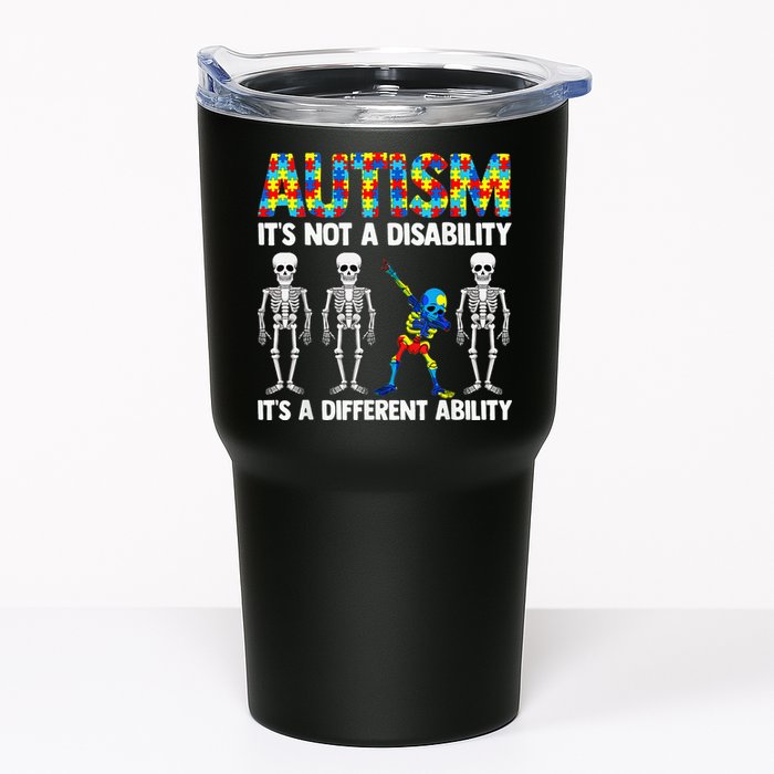 Dabbing Skeleton Not A Disability ASD Awareness Tumbler