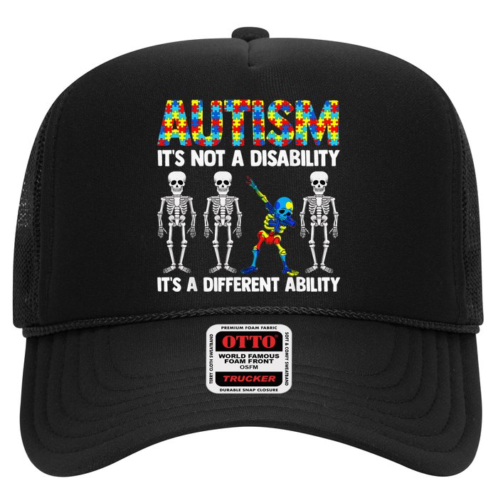 Dabbing Skeleton Not A Disability ASD Awareness Hat