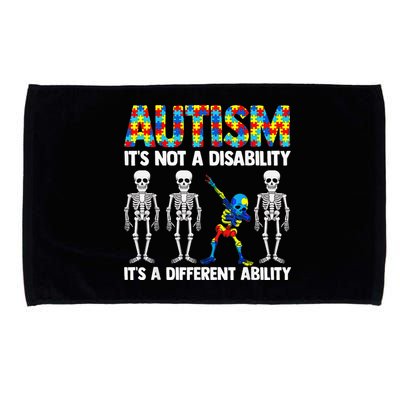 Dabbing Skeleton Not A Disability ASD Awareness Microfiber Hand Towel