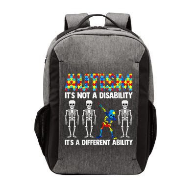 Dabbing Skeleton Not A Disability ASD Awareness Vector Backpack