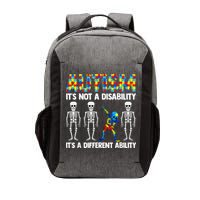 Dabbing Skeleton Not A Disability ASD Awareness Vector Backpack