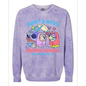 Driving School Nice Parking Spot Rita Colorblast Crewneck Sweatshirt