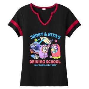 Driving School Nice Parking Spot Rita Ladies Halftime Notch Neck Tee