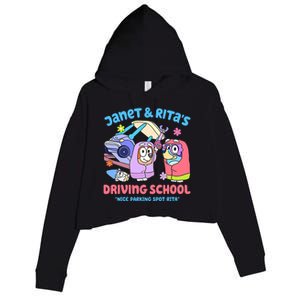 Driving School Nice Parking Spot Rita Crop Fleece Hoodie