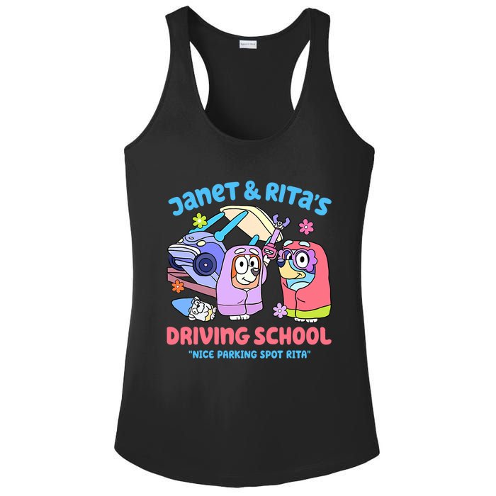 Driving School Nice Parking Spot Rita Ladies PosiCharge Competitor Racerback Tank