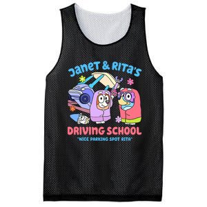 Driving School Nice Parking Spot Rita Mesh Reversible Basketball Jersey Tank