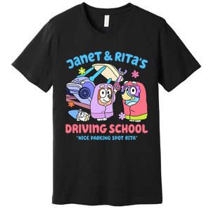 Driving School Nice Parking Spot Rita Premium T-Shirt