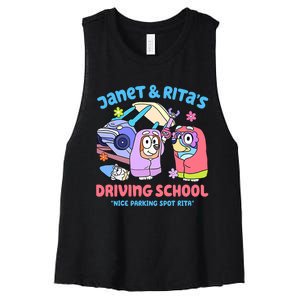 Driving School Nice Parking Spot Rita Women's Racerback Cropped Tank