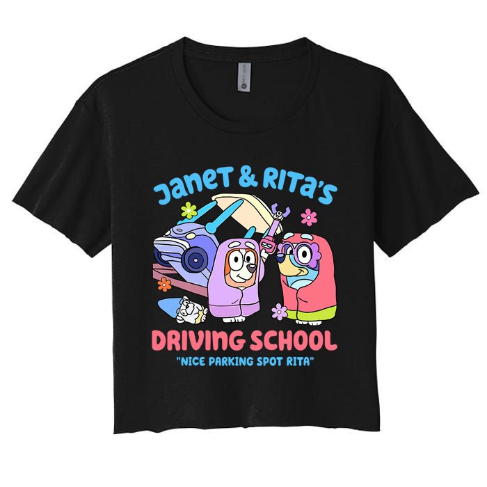 Driving School Nice Parking Spot Rita Women's Crop Top Tee