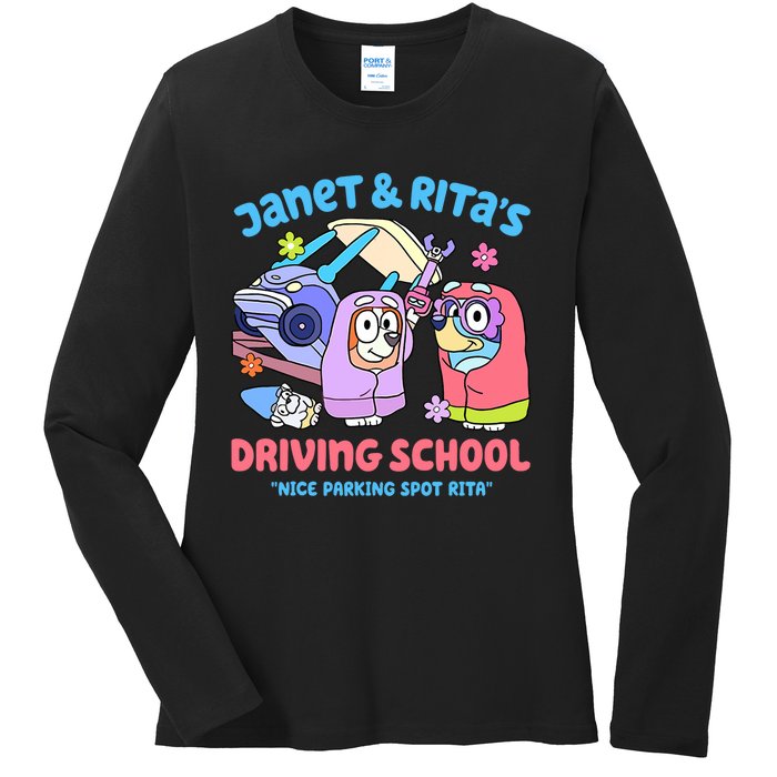 Driving School Nice Parking Spot Rita Ladies Long Sleeve Shirt