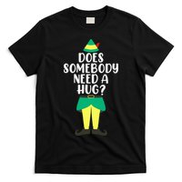 Does Somebody Need A Hug Christmas Elf Buddy Ugly Sweaters T-Shirt