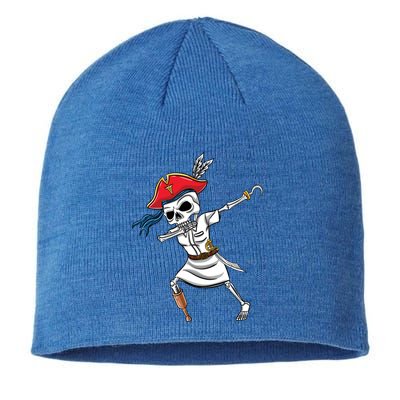 Dabbing Skeleton Nurse Pirate Halloween Gift Sustainable Beanie
