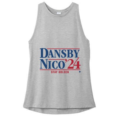 Dansby Swanson Nico Hoerner Dansby Nico 24 Ladies PosiCharge Tri-Blend Wicking Tank