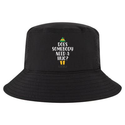 Does Somebody Need A Hug Christmas Elf Buddy Cool Comfort Performance Bucket Hat