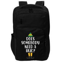 Does Somebody Need A Hug Christmas Elf Buddy Impact Tech Backpack