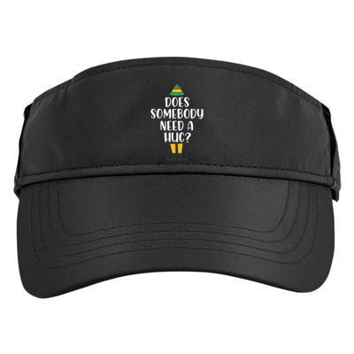 Does Somebody Need A Hug Christmas Elf Buddy Adult Drive Performance Visor