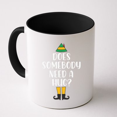 Does Somebody Need A Hug Christmas Elf Buddy Mug