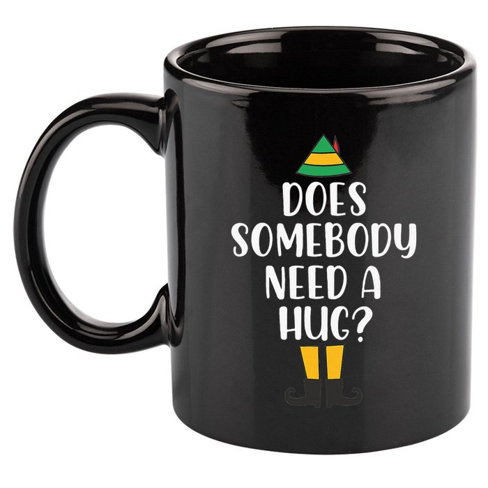 Does Somebody Need A Hug Christmas Elf Buddy 11oz C Handle Ceramic Mug